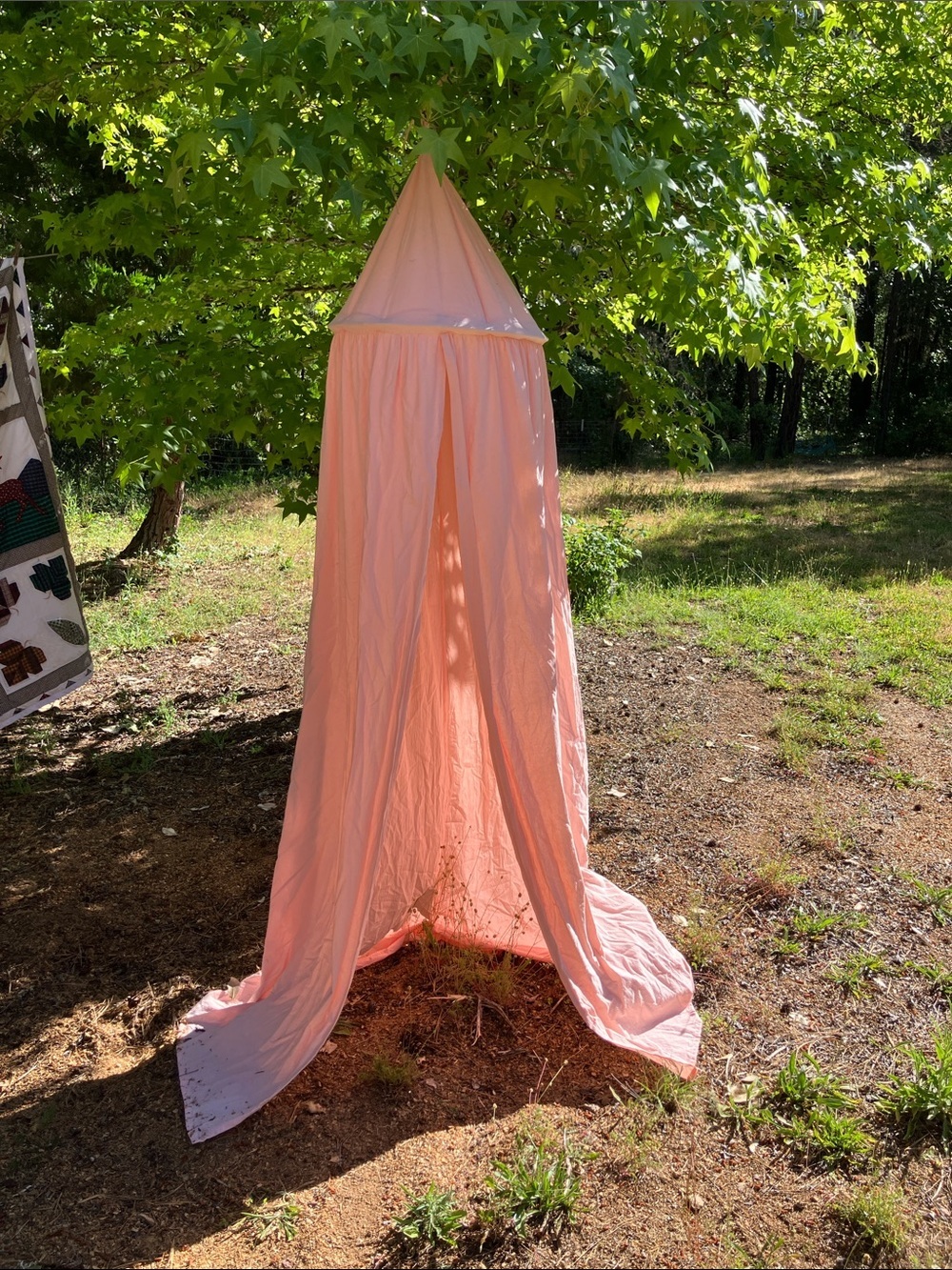 Princess tower cotton play fantasy chair shade play tent pink canopy